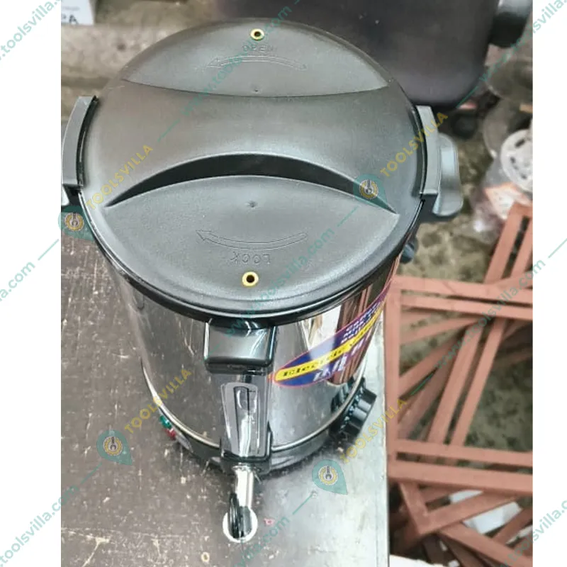 Commercial 10 Liter Electric Milk and Water Boiler Machine, 2400 Watt