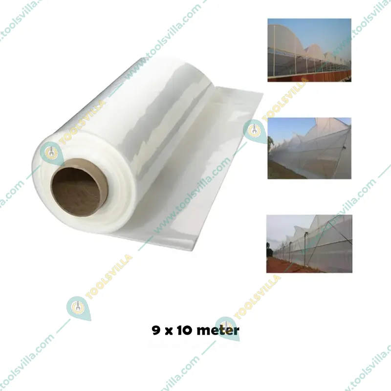 High Quality 200 Micron, 5 Layers Drip Lock Clear Sheet for Greenhouse and Nursery(Size-9 meter x 10 meter)