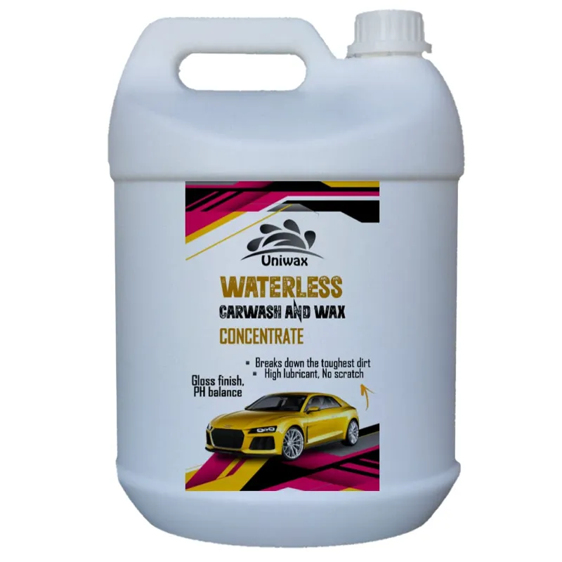 Uniwax 5L Waterless Car Wash And Wax Concentrate for Cars, Bikes, Scooters