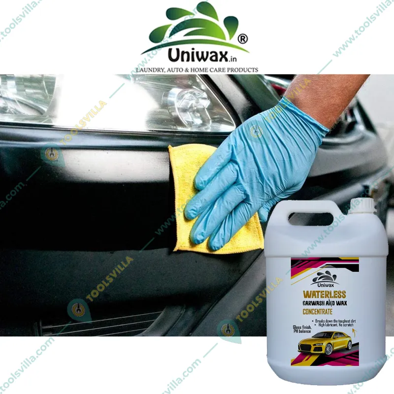 Uniwax 5L Waterless Car Wash And Wax Concentrate for Cars, Bikes, Scooters