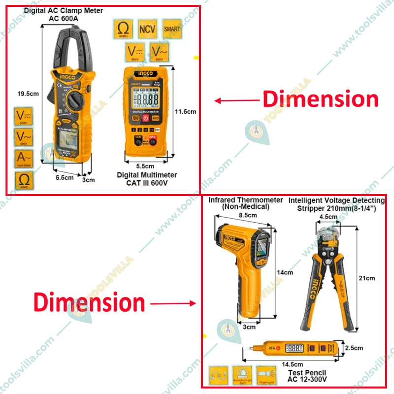 INGCO 5 pcs Electrical Test Kit (COS23056)
