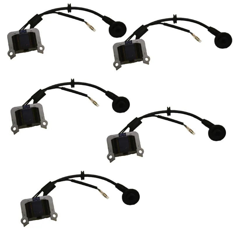 5 Pieces of Ignition Coil for 2 Stroke 52 cc Brush Cutter 