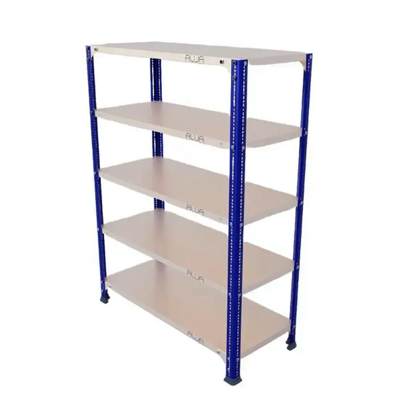ALIJA 48 x 35 x 15 Inches 5 Shelves Multipurpose Storage Rack (Color-Black,Gauge-24 gauge shelves, 18 gauge angle)