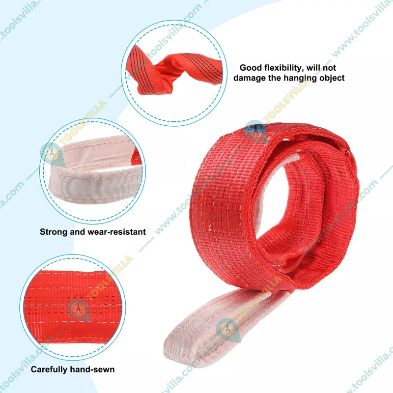 Garware 5 Ton 3 Meter Double Layer Polyester Web Sling, 125 mm Width
