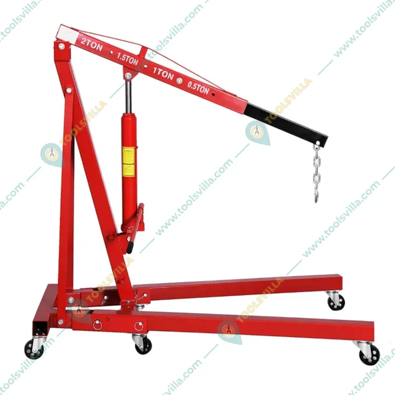 Icon 2 Ton Hydraulic Floor Crane / Engine hoist Mith 8 Feet Maximum Lifting Height 
