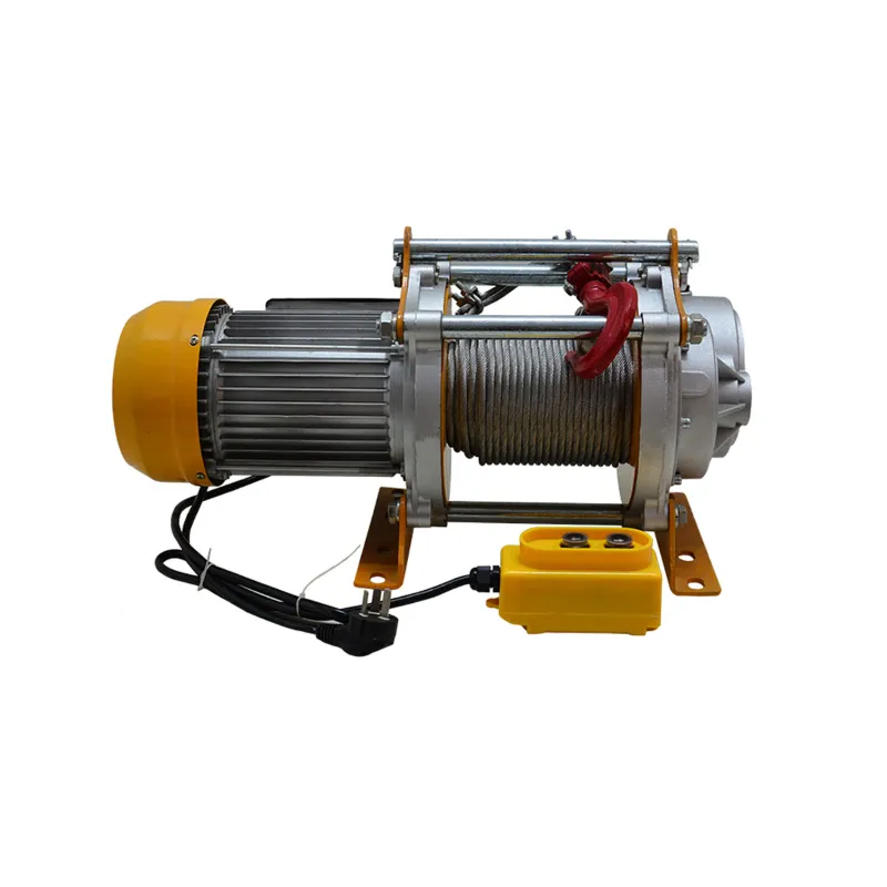 HT 1200 KG 4 hp KCD Electric Winch With 8 MM & 30 meter Wire Rope
