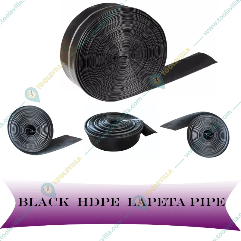 HDPE 2.5 Inch Lapeta Lay Flat Tube Pipe Suitable for Irrigation, Agriculture & Farming(Black)(Size-60 mtr)