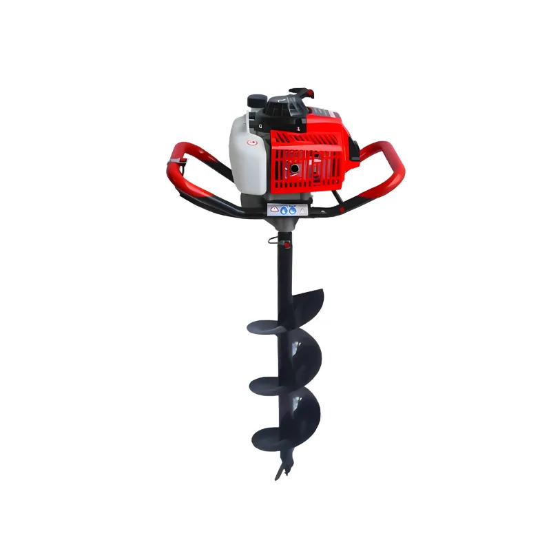 Mitsuyama DX-SPP-6300, 2-stroke 63-cc Petrol Operated Earth Auger with 6 inch Auger Bit | Post Hole Digger