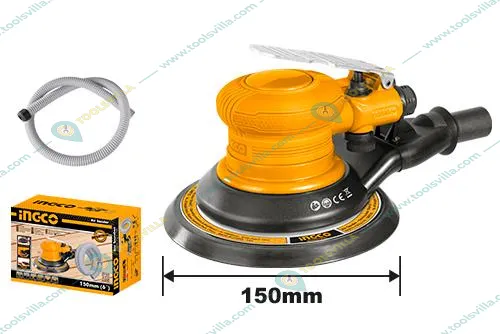 Ingco 6 Inch Air Sander, 10500 RPM Free Speed (APS1512)