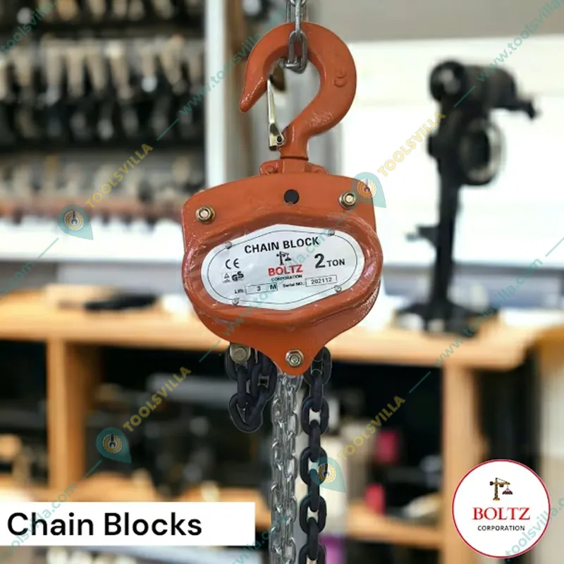 Boltz 2 Ton 6 Meter lift, Chain Pulley Block With 6 meter chain, Single fall, 8 mm load Chain
