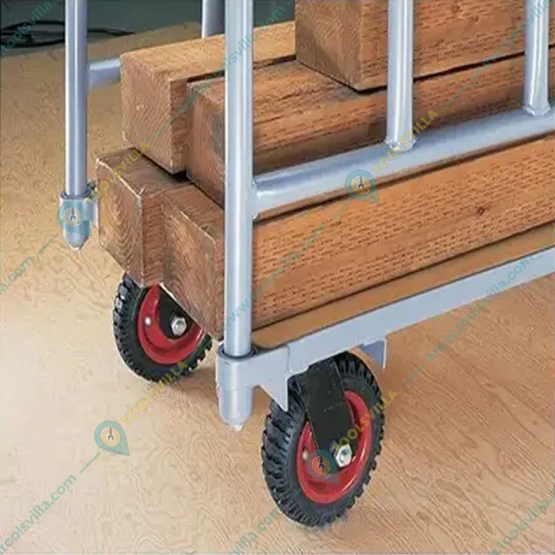 PROBECHO 6-Inch Heavy-Duty Solid Rubber Single Wheel with Double Bearings For Multipurpose Uses