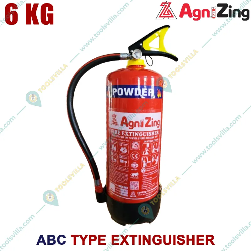 AgniZing ABC Type Fire Extinguisher, 6 Kg  
