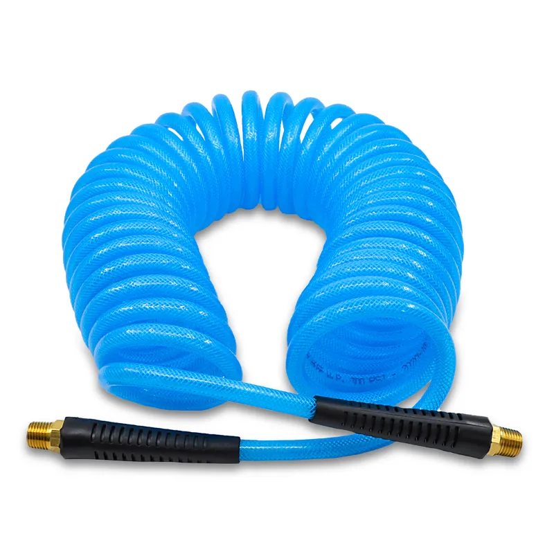 Zephyr Avagard 6 mm Braided Recoil Air Hose Pipe with Fittings, 5 Meters Long (PUBR0605)