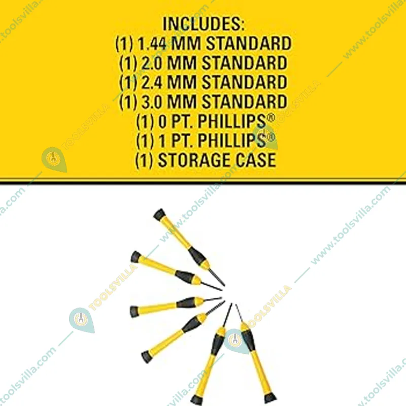 Stanley 6 pcs Bi Material Precision Screwdriver Set (66-052)