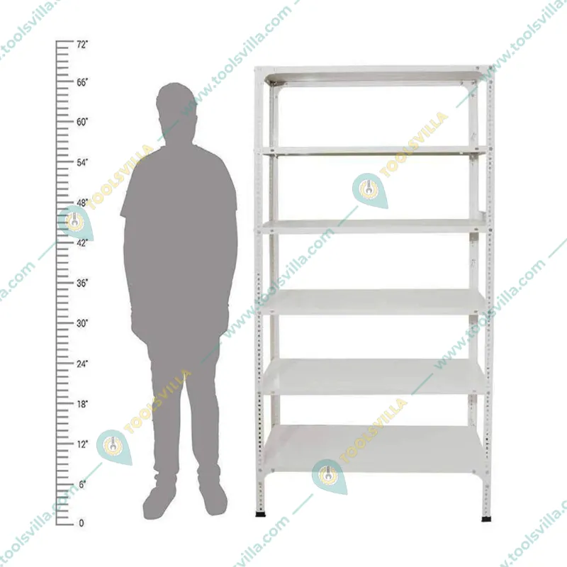 ALIJA 78 x 36 x 12 Inch 6 Shelves Multipurpose Storage Rack With Accessories (22 Gauge Shelves & 16 Gauge Angle)