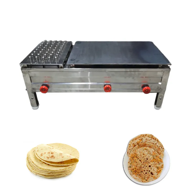  Commercial Gas operated 18 X 36 Inch Chapati Tawa Bhatti,700-900 Rotis Per Hour