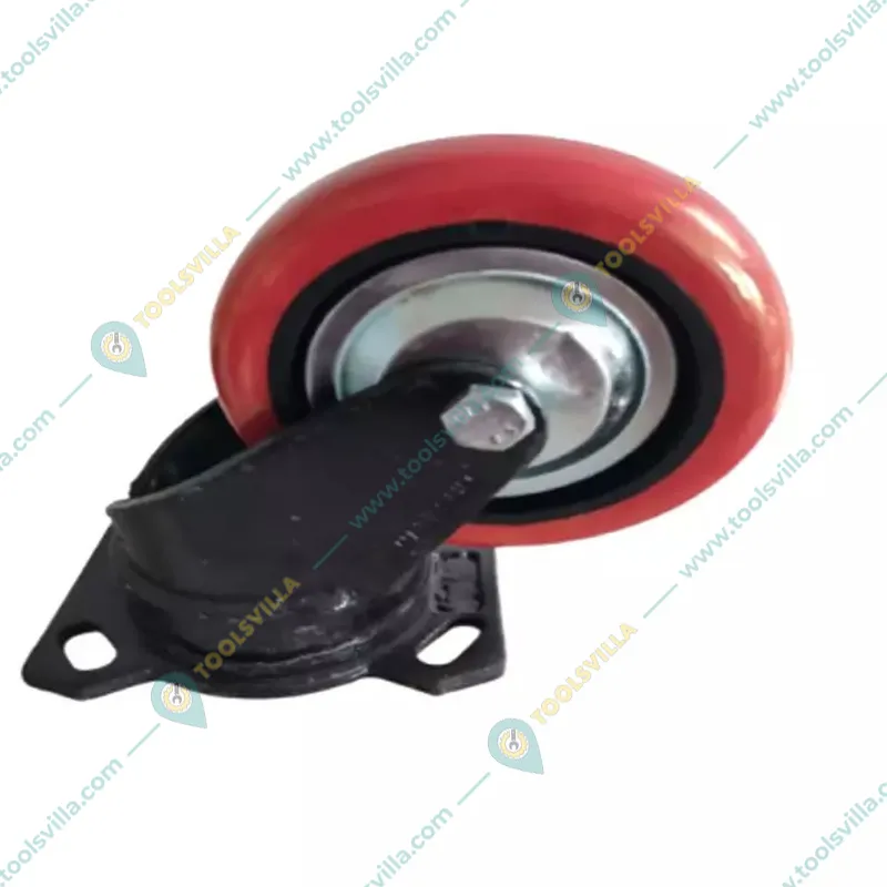Suwas Trolley 2 Pieces 6 x 2 Inch Polyurethane 750 Kg Load Capacity Swivel Caster Wheel | 6 Month Warranty