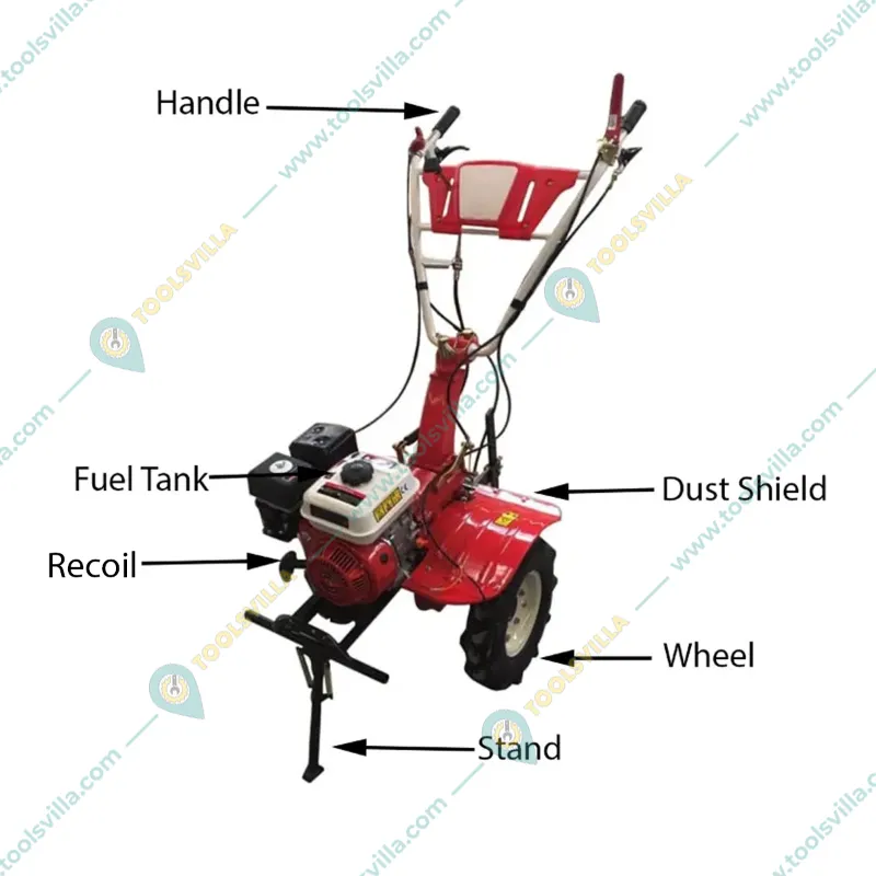 Heavy Duty 7HP Petrol Power Weeder Gear Drive with PTO Shaft