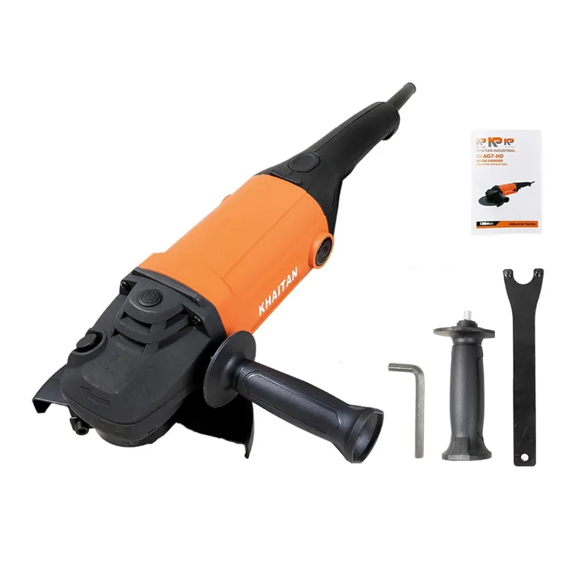Khaitan 180mm (7") 3000 Watt Soft Start Angle Grinder With 3-Position Side Handle, 8400 RPM (KI AG7 HD)