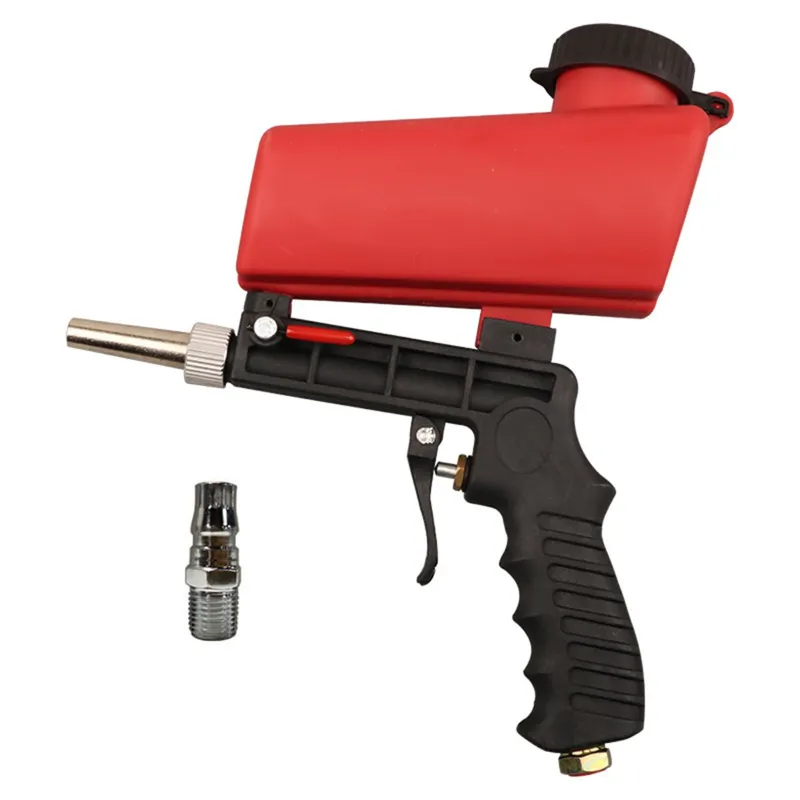 XLNT 7 mm Nozzle 90 Psi Sand Blasting Gun for Atomization for Old Parts Renovation