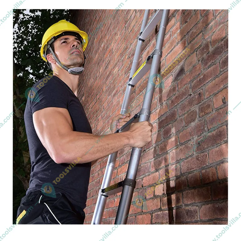 Smarty 9 steps (8.5 ft/2.5 Meter) Portable Single Side Telescopic Ladder
