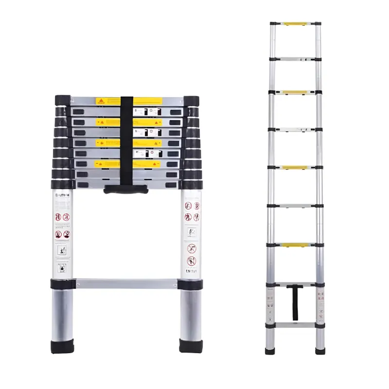 Smarty 9 steps (8.5 ft/2.5 Meter) Portable Single Side Telescopic Ladder