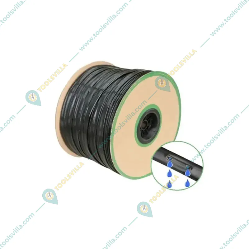 SHIVSAI 800m Flat Inline Drip Lateral Pipe 16mm(0.2mm), 30cm Hole Spacing, 4 Liter / Hour Water Discharge