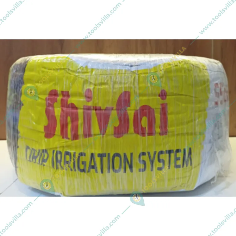SHIVSAI 800m Flat Inline Drip Lateral Pipe 16mm(0.2mm), 30cm Hole Spacing, 4 Liter / Hour Water Discharge
