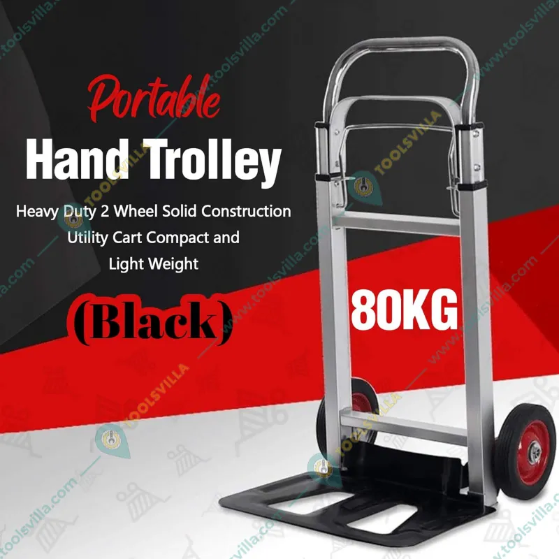 Bigapple 80 Kg Load Capacity Aluminium Portable Platform Hand Trolley
