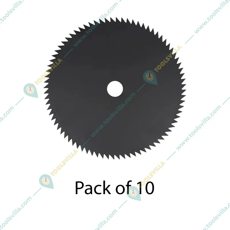 Heavy Duty 10 Pieces of 80 Teeth Black Carbon Steel Blade for Petrol Brush Cutter, BC-171
