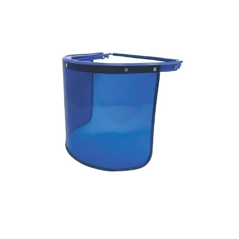 SAFEDOT 8 x 16 inch Spring Loaded Blue Face Shield For Safety Purpose (SDV-21)