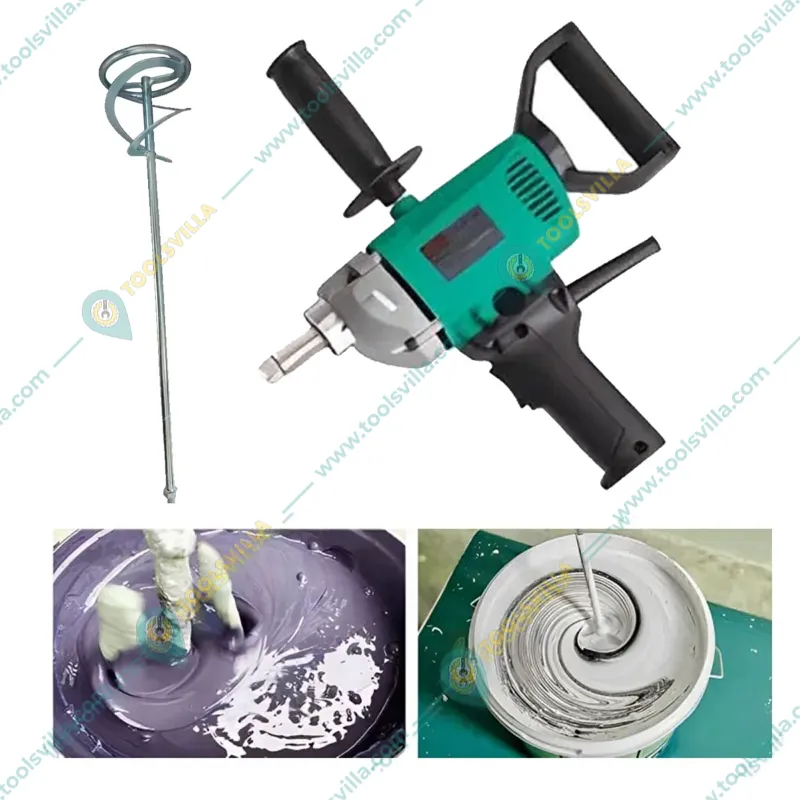 Heavy Duty 850 W Electric Paint Mixer with Rod, 550 RPM