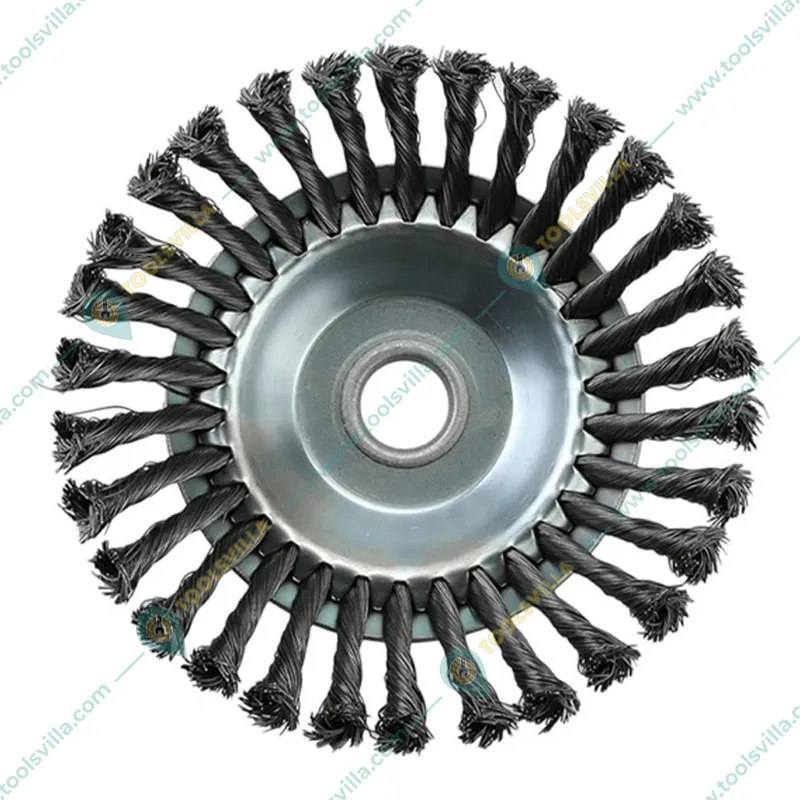 Heavy Duty 8 inch Twisted wire Trimmer Attachment for Petrol Brush Cutter 