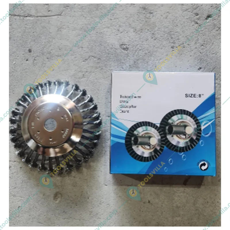 Heavy Duty 8 inch Twisted wire Trimmer Attachment for Petrol Brush Cutter 