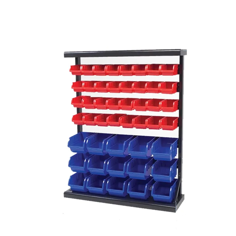 Suwas Trolley 7 Shelves Powder Coated Bin Storage Rack , Load Capacity - 8 Kg/Shelf (Warranty - 1 Year)(SU-BSR-005-1)