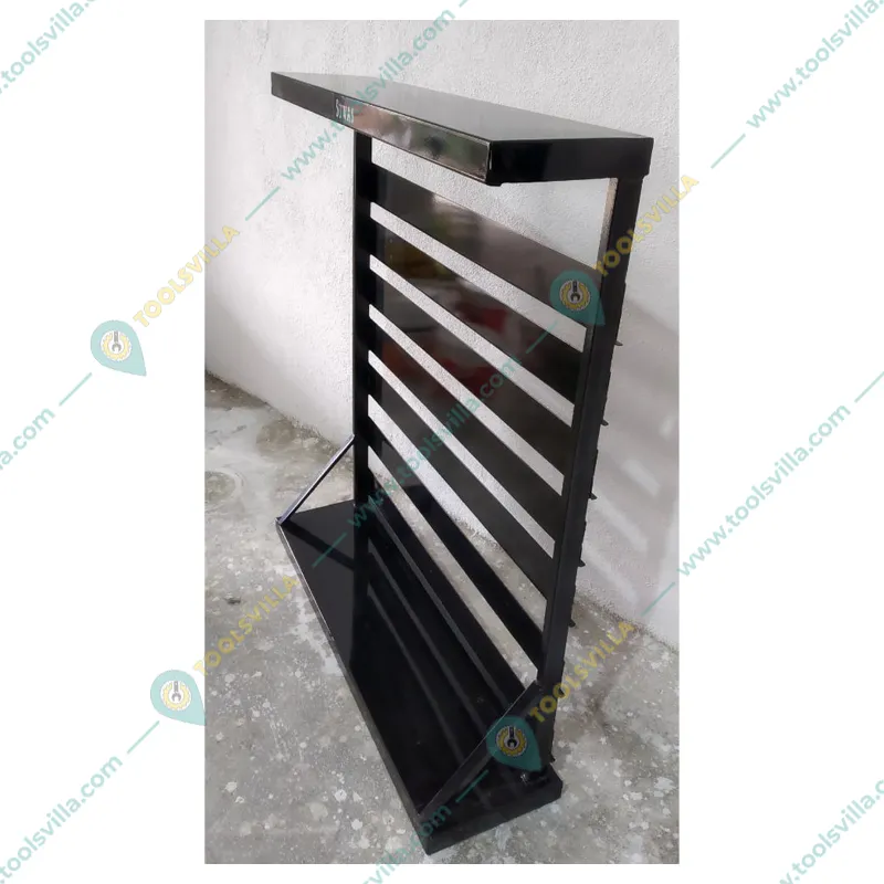 Suwas Trolley 7 Shelves Powder Coated Bin Storage Rack , Load Capacity - 8 Kg/Shelf (Warranty - 1 Year)(SU-BSR-005-1)