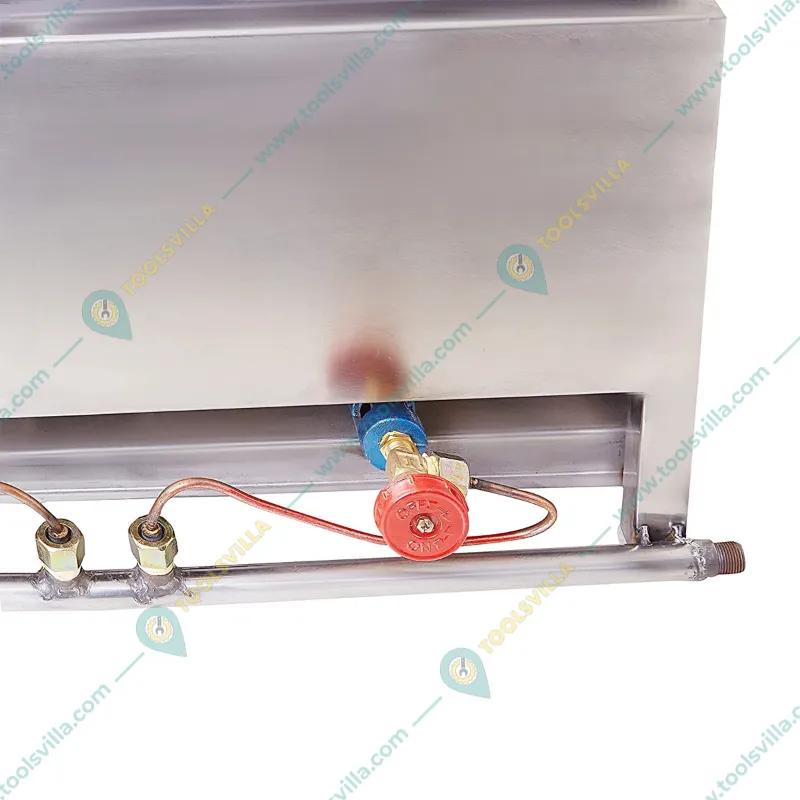 Heavy-Duty Double Pan 8L+8L Electric and Gas Deep Fat Fryer 5000W, SS Body