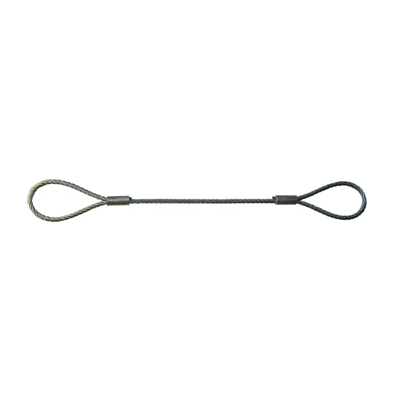 MAHADEV 8 mm 4 Meter Wire Rope Sling,6x19 Steel Core, Single Leg For Lifting, Rigging, and Material Handling