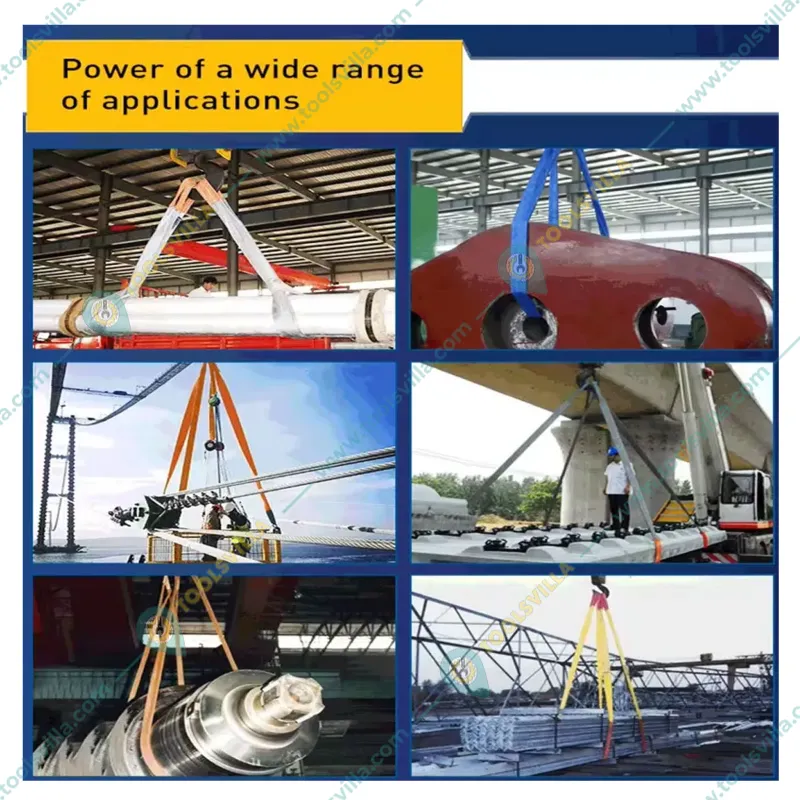 Safelift 8 Ton 6 Meter Duplex Polyester Web Sling, Width 200 mm