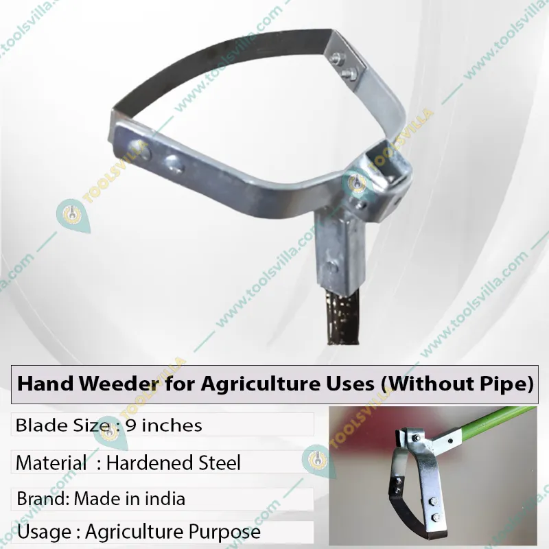 Heavy Duty Manual Weeder 9 inch for Weed and Grass Removal (Without Handle)