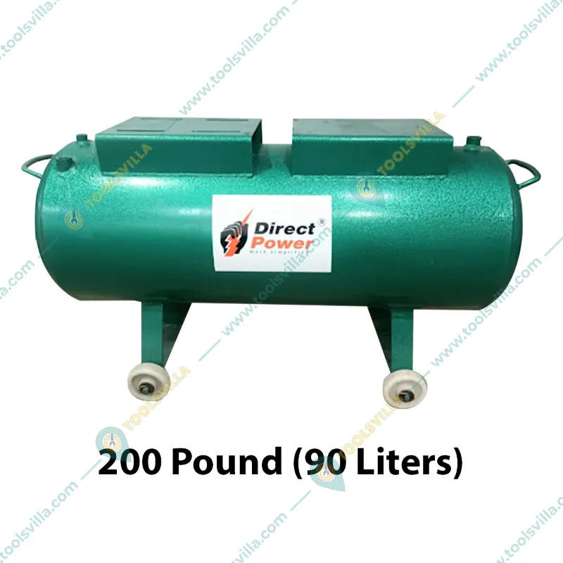 Heavy Duty 200 Pound (90 L) Capacity Air Compressor Tank