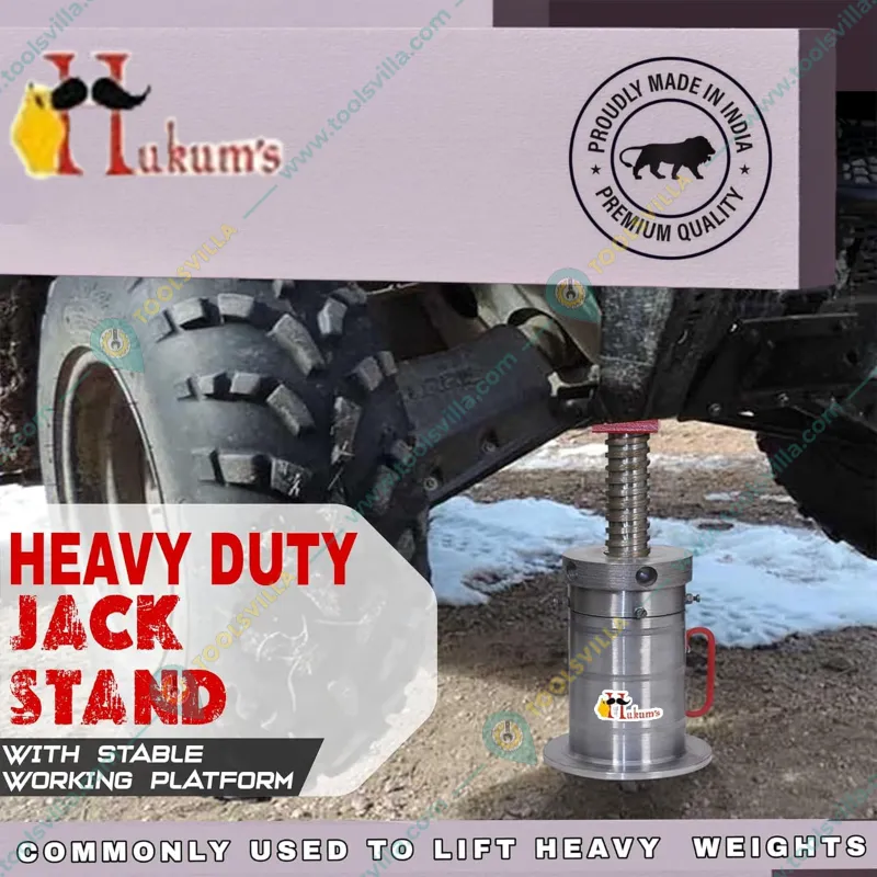 Hukums 90 Ton Capacity Mechanical Screw Jack for Truck, Trailers, Tipper Truck, etc. - 400 mm Max. Lifting Height