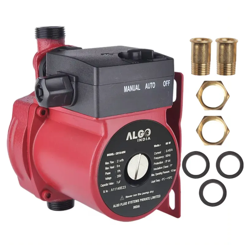 Algo 90 Watt 3/4inch 35 LPM Automatic Hot & Cold Water Circulator & Booster Pump With 1 Year Warranty (CR15-9/90)