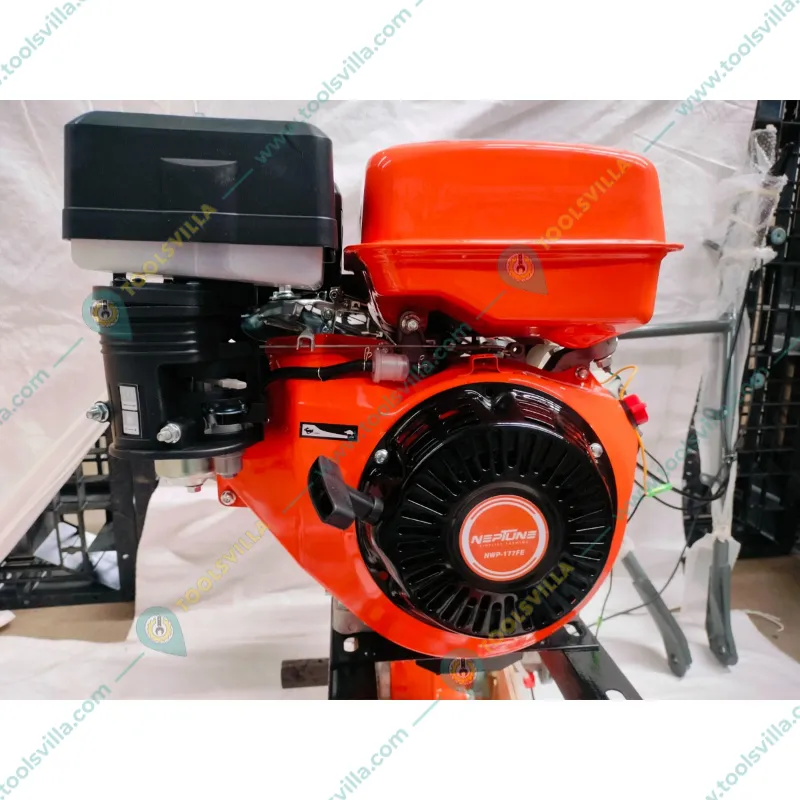 Neptune NWP-177FE, 9 HP Self Start Petrol Power Tiller With Battery & Other Accessories 