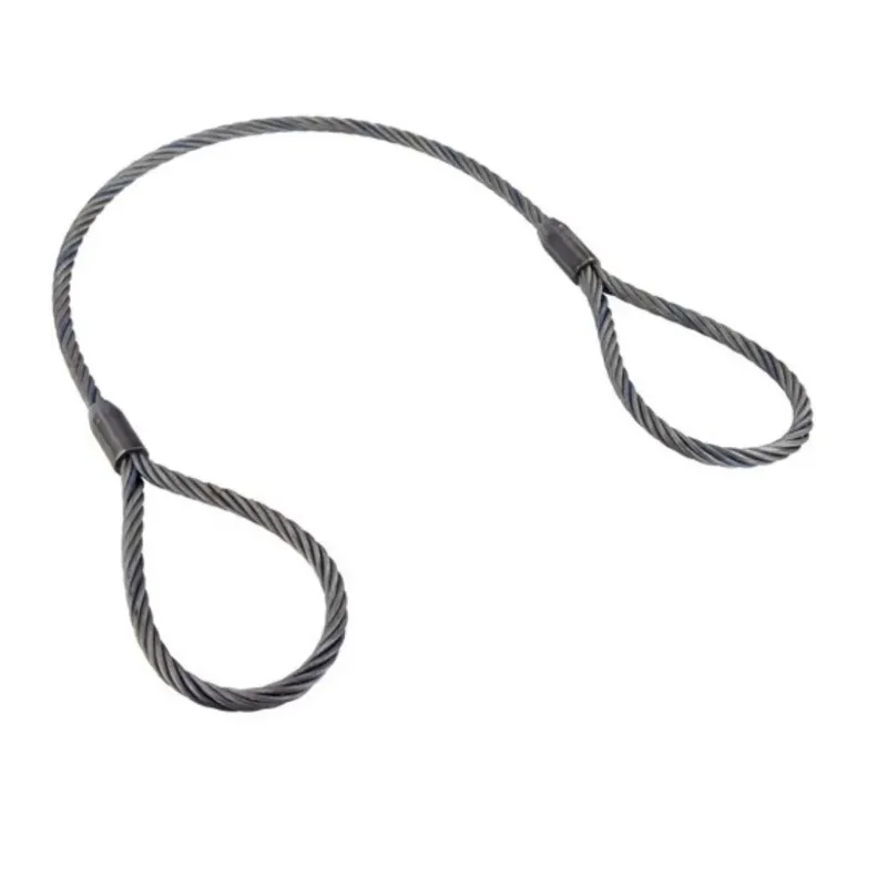 MAHADEV 9 mm 12 Meter Wire Rope Sling,950 load capacity, 6x19 Steel Core For Lifting, Rigging, and Material Handling