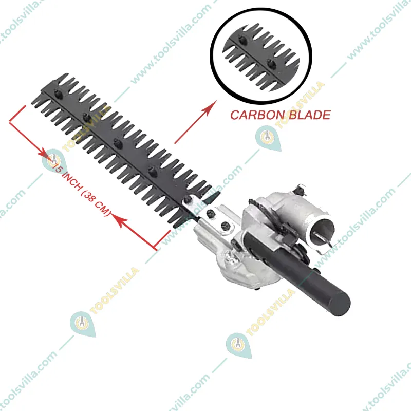 ZEYANG 26mm, 9Spline Hedge Trimmer Attachment for Brush Cutter, 40 cm Blade Length
