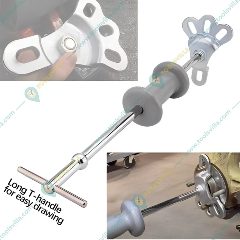 Premium Quality 9 Way Slide Hammer Puller Set, Front Wheel Hub Bearing Remover & Rear Wheel Axle Shaft Puller Tool Kit