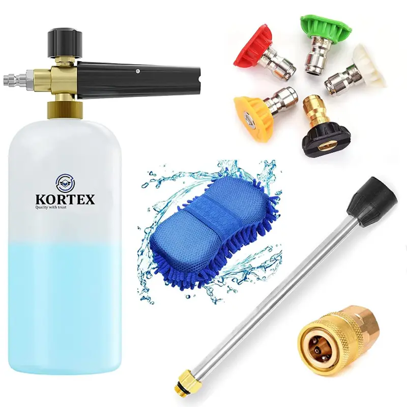 Kortex AC-AIOB Complete Set of high Pressure car Washing Machine Accessories