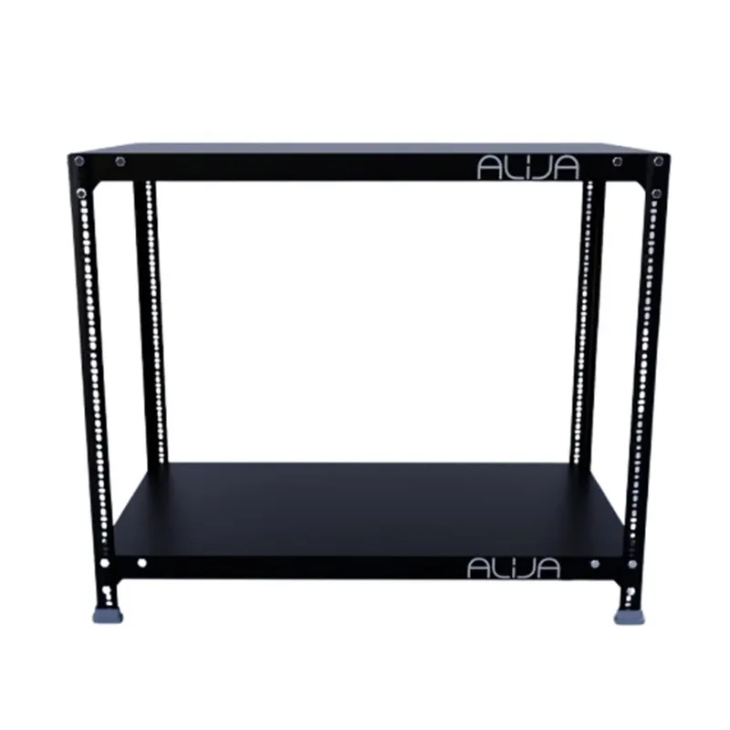 ALIJA  30 x 35 x 18 Inches 2 Shelves Multipurpose Storage Rack(20 Gauge Shelves & 14 Gauge Angle)(Color-Black)