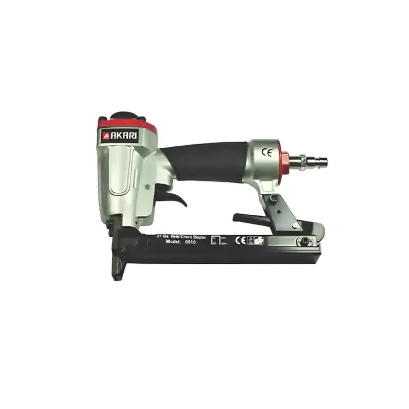 Akari 360° Exhaust Direction 21 Gauge Pneumatic Wide Crown Air Stapler (8016)